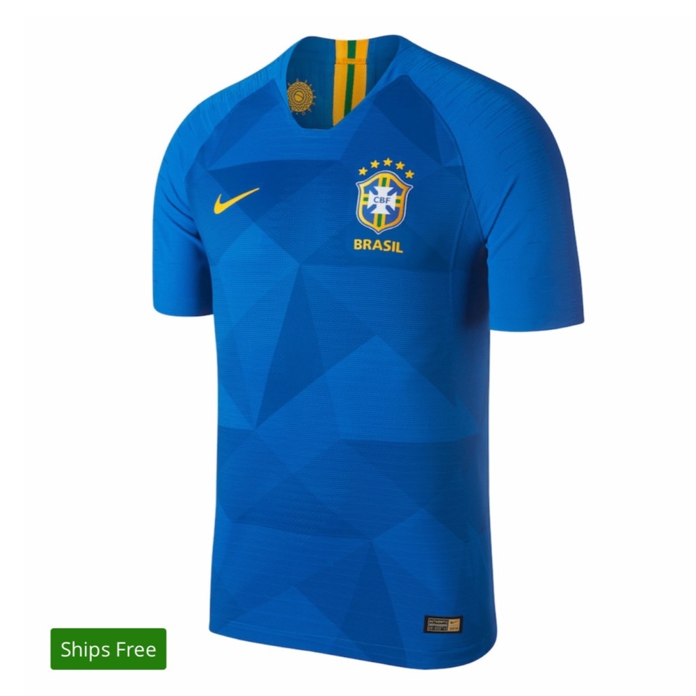 Mens Brazil Nike football jersey